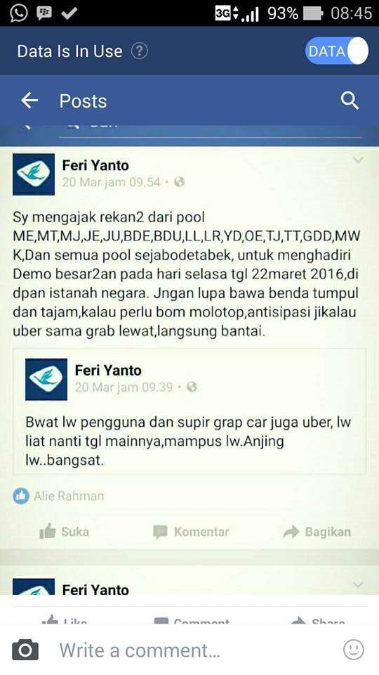 SEREEMM!! Perkataan Sopir si burung biru