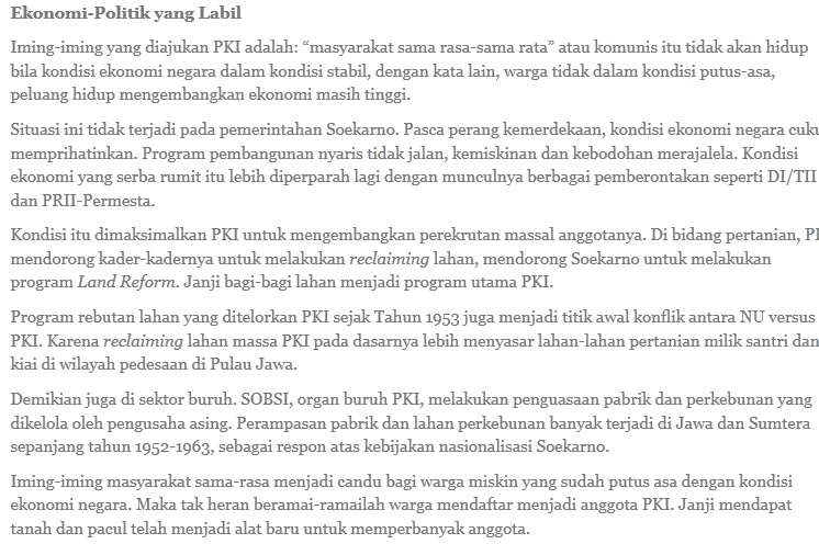 &#91;Thread Sensitif, Mari diskusi&#93; Ada apa dengan PKI?