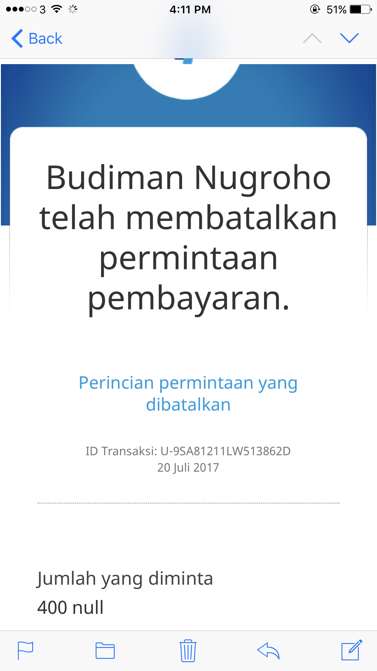 SURAT TERBUKA UNTUK PENIPU ID:FORUM.IKLAN NO REK BNI 378073229 ATAS NAMA JAERUDIN 