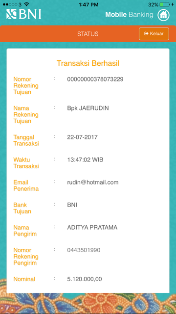 SURAT TERBUKA UNTUK PENIPU ID:FORUM.IKLAN NO REK BNI 378073229 ATAS NAMA JAERUDIN 