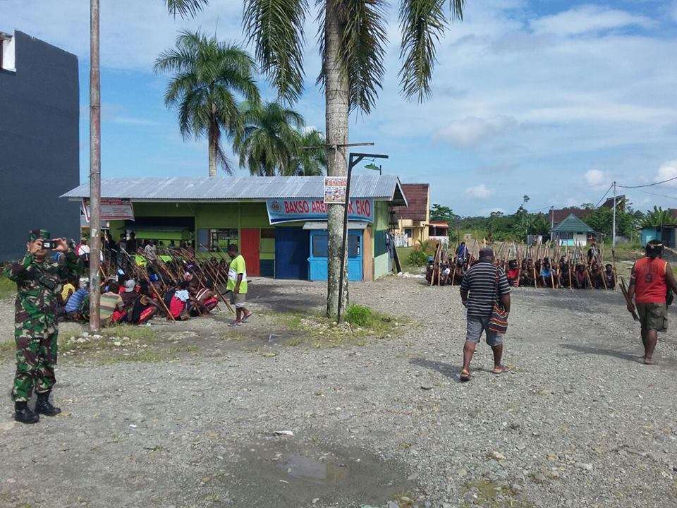 Bentrok Antar suku Pecah di Timika, 2 Orang Tewas