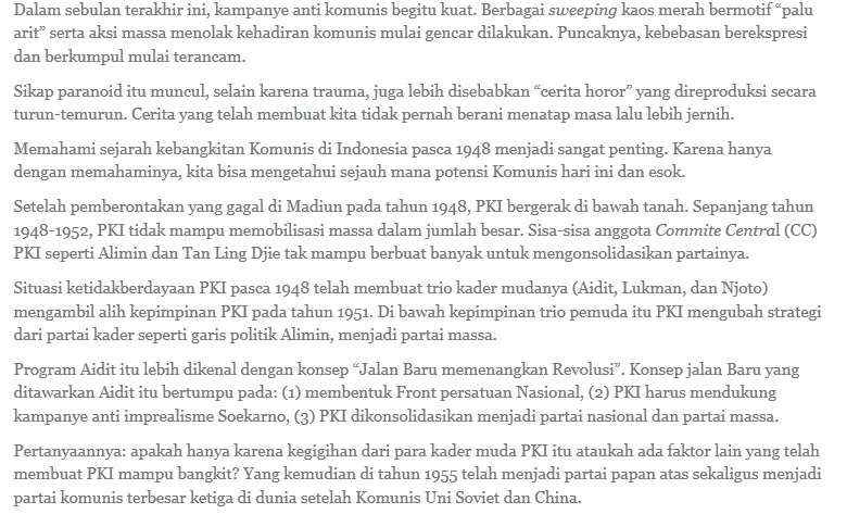 &#91;Thread Sensitif, Mari diskusi&#93; Ada apa dengan PKI?