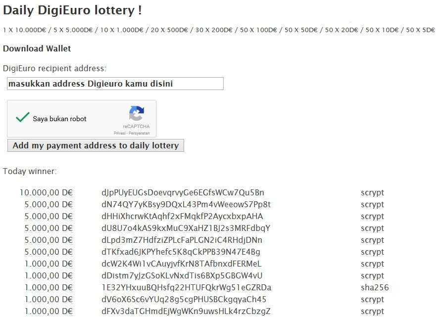 LEGIT gan! Give Away Coin Baru 50 DigiEuro ( Rate 1 DEUR = $ 0.09)