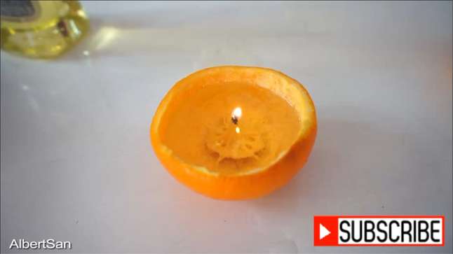 Jeruk Sunkist jadi Lilin ?