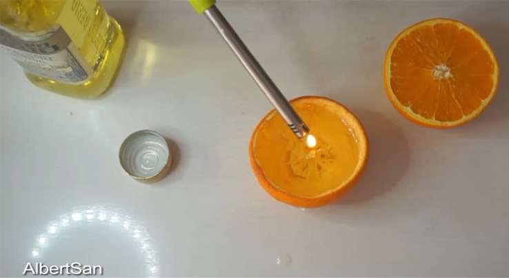 Jeruk Sunkist jadi Lilin ?