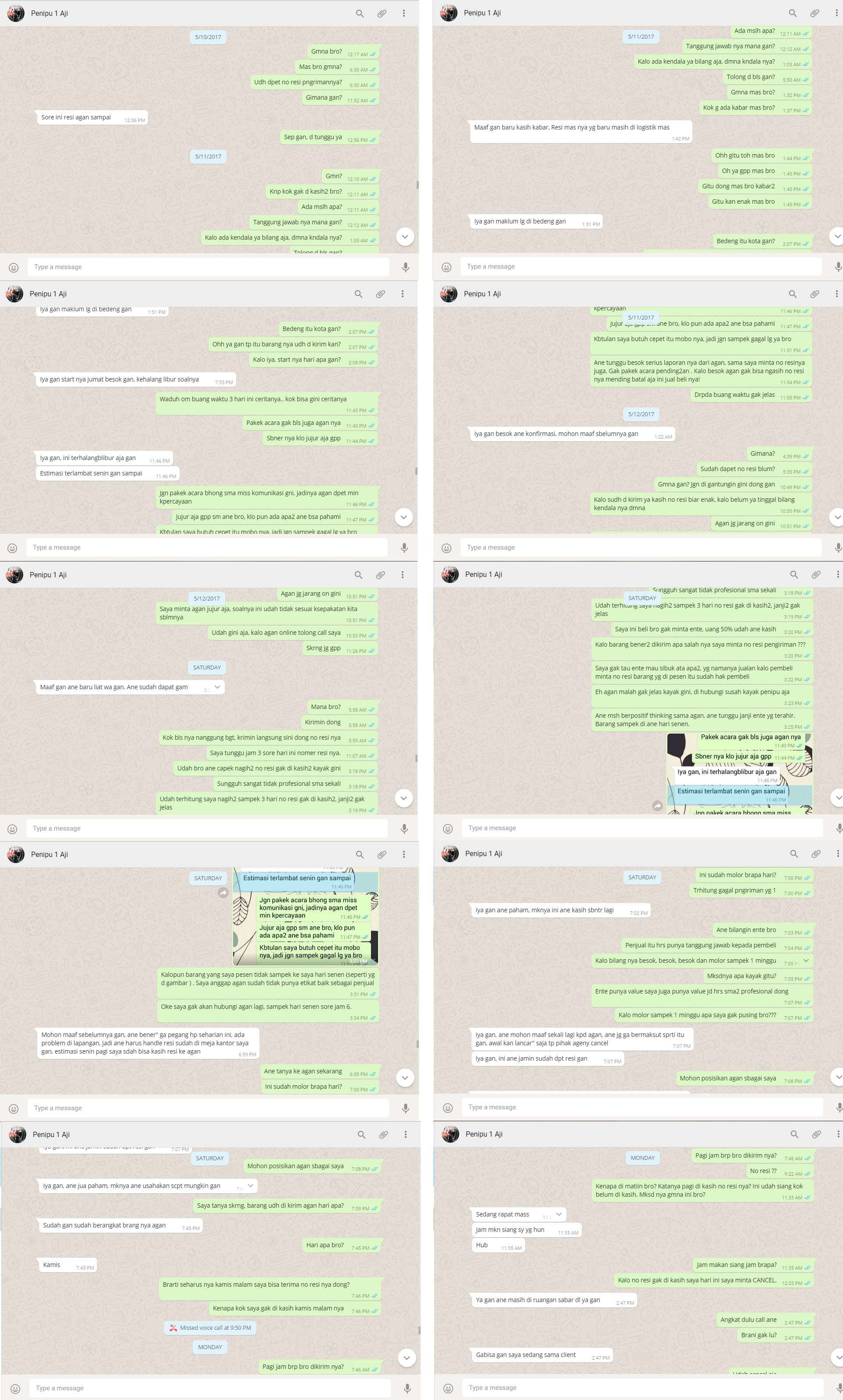 LAPORAN PENIPUAN AGAN KASKUS USER andyngek 100% PENIPU