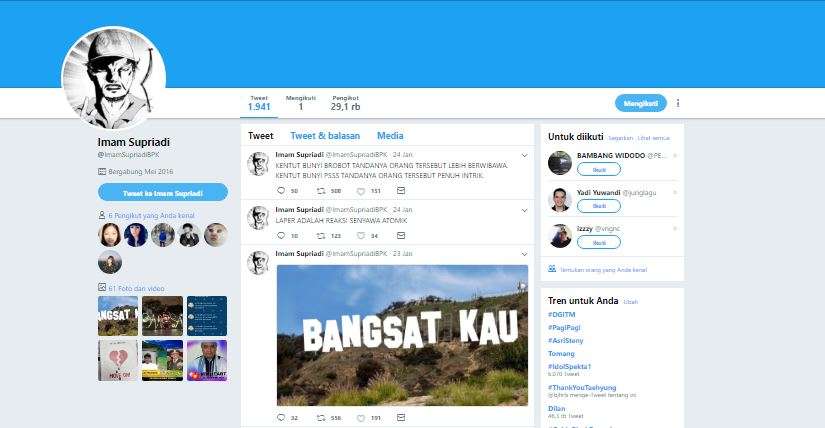 &#91;&#91; LIST AKUN TWITTER YANG BISA MEMBUAT HARI-HARI AGAN DAN SISTA BERWARNA &#93;&#93;