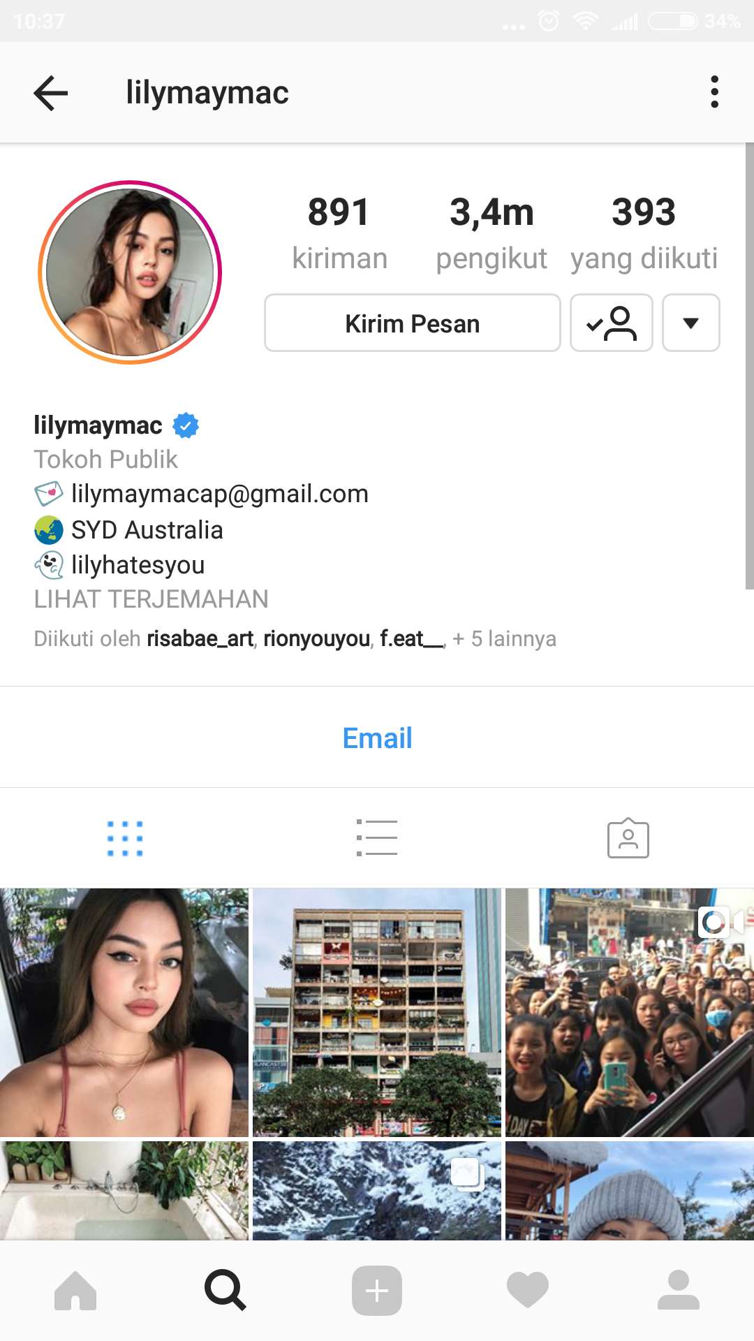 LIST SELEBGRAM YANG BISA AGAN DAN SISTA STALK &#91;GIRL&#93;
