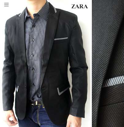Jas Cowok Zara, Bagus,Murah,Siap Pakai,Kulitas dijamin!