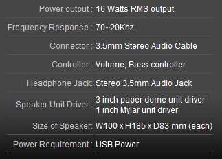 &#91;Speaker&#93;Krator Neso 04 N4-20U16 - 2.0 USB Powered Speaker