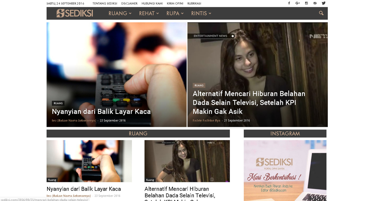 Nih, Media Alternatif Buat Agan yang Sumpek Sama Berita Itu-Itu Mulu
