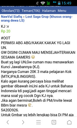 KJ (KUNCI JAWABAN UN)