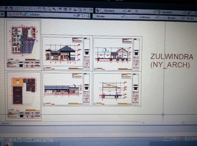 Desain Jasa Gambar Arsitek/ Struktur 2D/3D Rumah, Ruko, Kantor dll.