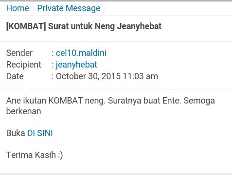 &#91;KOMBAT&#93; Surat untuk Neng Jeanyhebat 