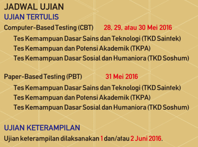 Info terupdate PMB PTN/PTS 2016!!!