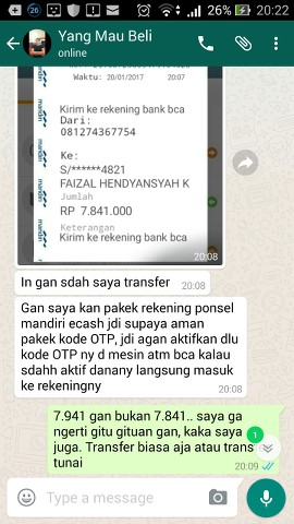 Masih ada aja ya penipu hari gini?!! HATI HATI GAN ! PIC INSIDE