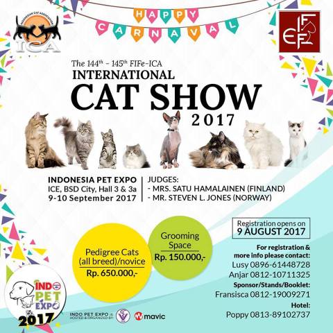 INDO PET EXPO 2017 (8 - 10 September 2017) yuk dateng!