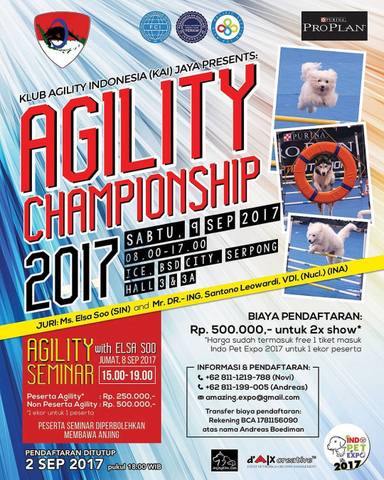 INDO PET EXPO 2017 (8 - 10 September 2017) yuk dateng!