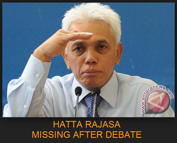 BREAKING NEWS ! Telah Hilang HATTA RAJASA setelah acara Debat!