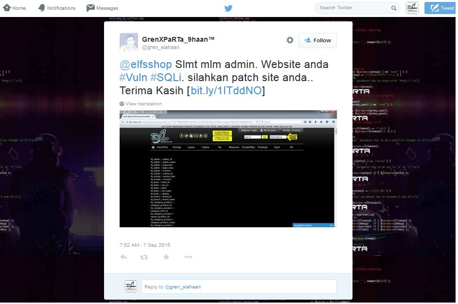 Modus Penipuan toko Online yang mengatasnamakan Elfs shop