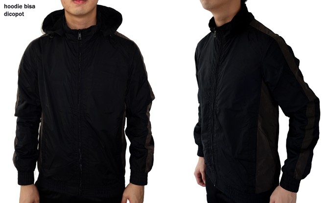 Jaket Hoodie PARASUT IMPORT Bisa Bolak-balik : Nike, Adidas, ZARA, CK SPORTIF