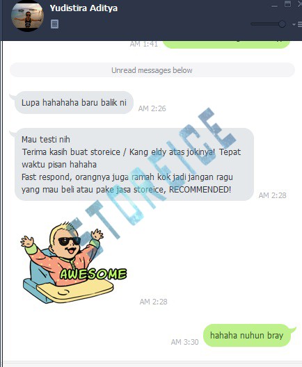 STOREICE-ID &quot; Testimonial From Our Costumer &quot;