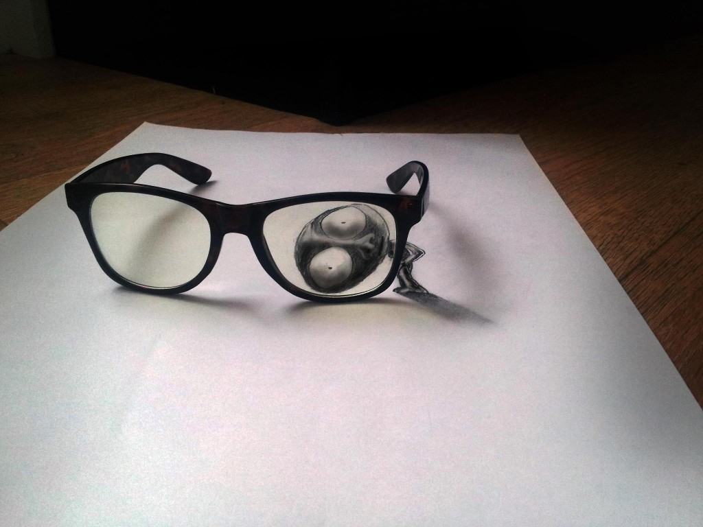 Gambar Pensil yang nampak nyata