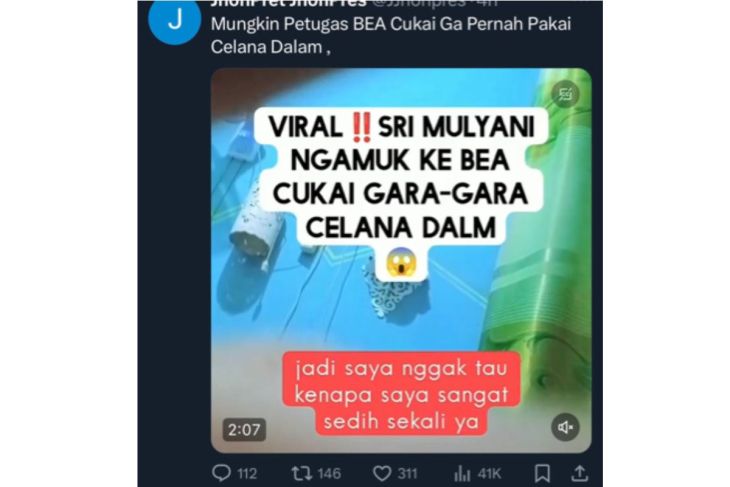  Hoaks! Rekaman suara Sri Mulyani marahi pegawai Bea Cukai