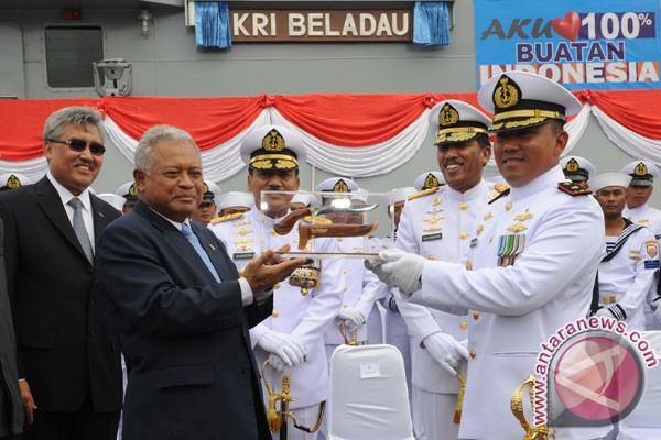 KRI Beladau 643 buatan Batam di resmikan