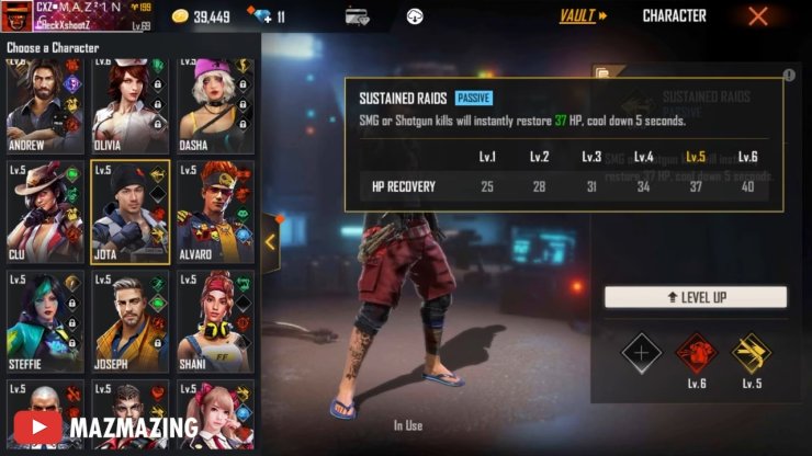 5 Karakter Terbaik di Free Fire Untuk Pemain Rusher (Oktober 2021)