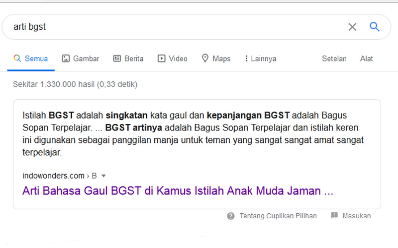 Terungkap!!! Arti BGST, AJG, KNTL