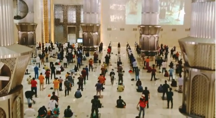  Dihadiri Wapres, Ini Suasana Salat Jumat di Masjid Istiqlal