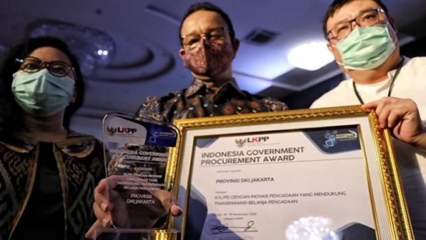 DKI Raih Penghargaan, Anies: Inovasi Pemprov Dinilai Dukung Transparansi Belanja