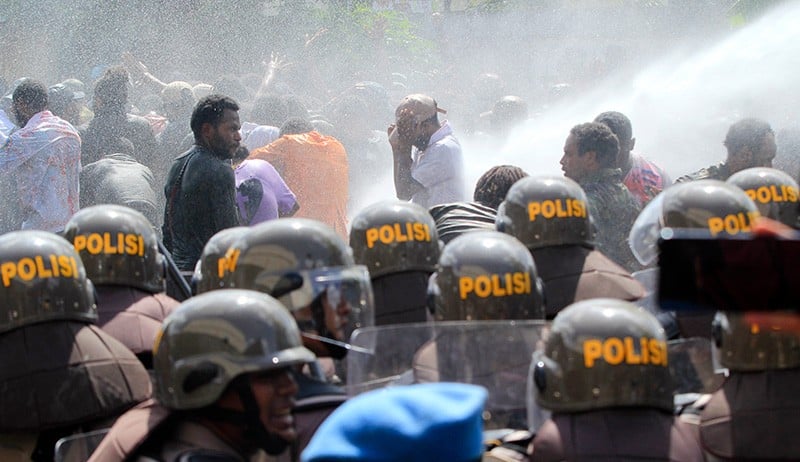 Juru Bicara Petisi Rakyat Papua Jefry Wenda Ditangkap di Perumnas 4 Jayapura
