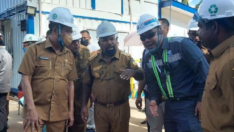 Lukas Enembe Cek Pengerjaan Kantor Gubernur Papua, Akan Dibangun 9 Lantai