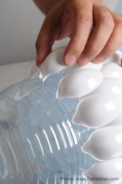 Botol aqua yang dijadikan lampu