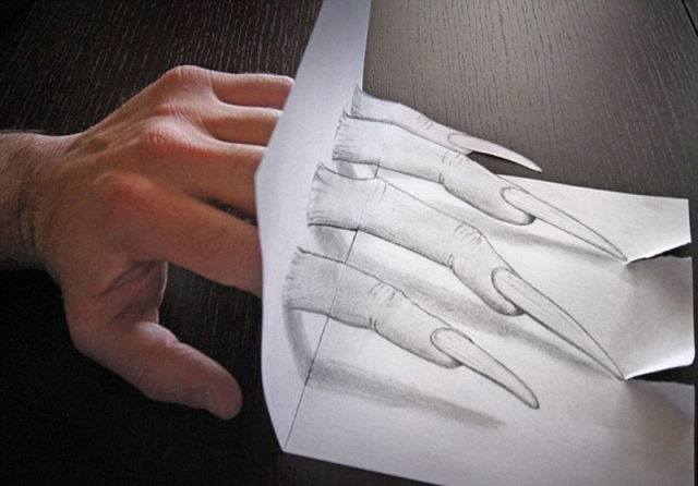 W.O.W...Gambar 3D yang Hanya Bermodalkan Pensil dan Kertas ini SUNGGUH LUAR BIASA 