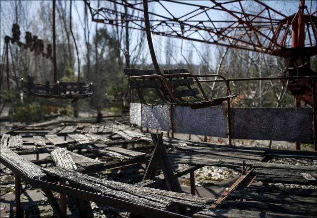 Potret seram Kota 'Nuklir' Chernobyl setelah 30 tahun ditinggalkan