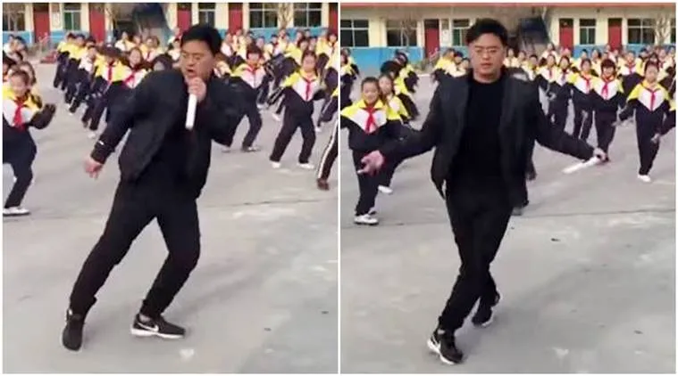 &#91;Viral&#93; Seorang Kepala Sekolah Di China Menari Shuffle Dance Dengan Murid