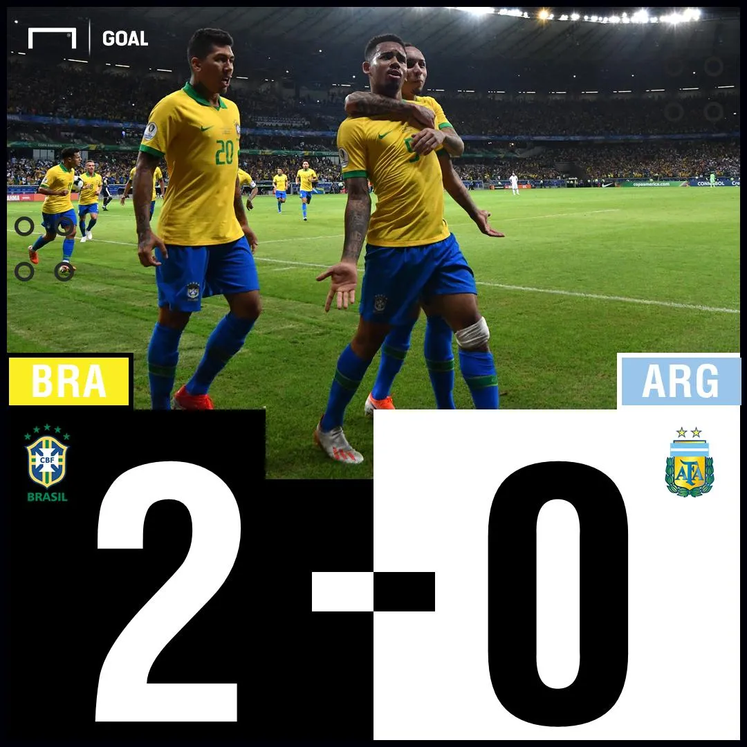 Brasil 2-0 Argentina, Tim Samba Melaju Ke Babak Final Copa America 2019