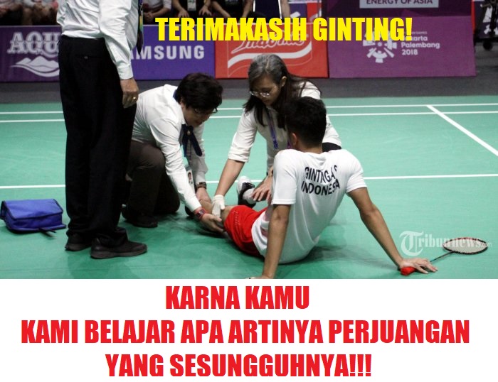 #IniIndonesiaku 11 Meme Perjuangan Anthony Ginting ini Bikin Indonesia Bangga