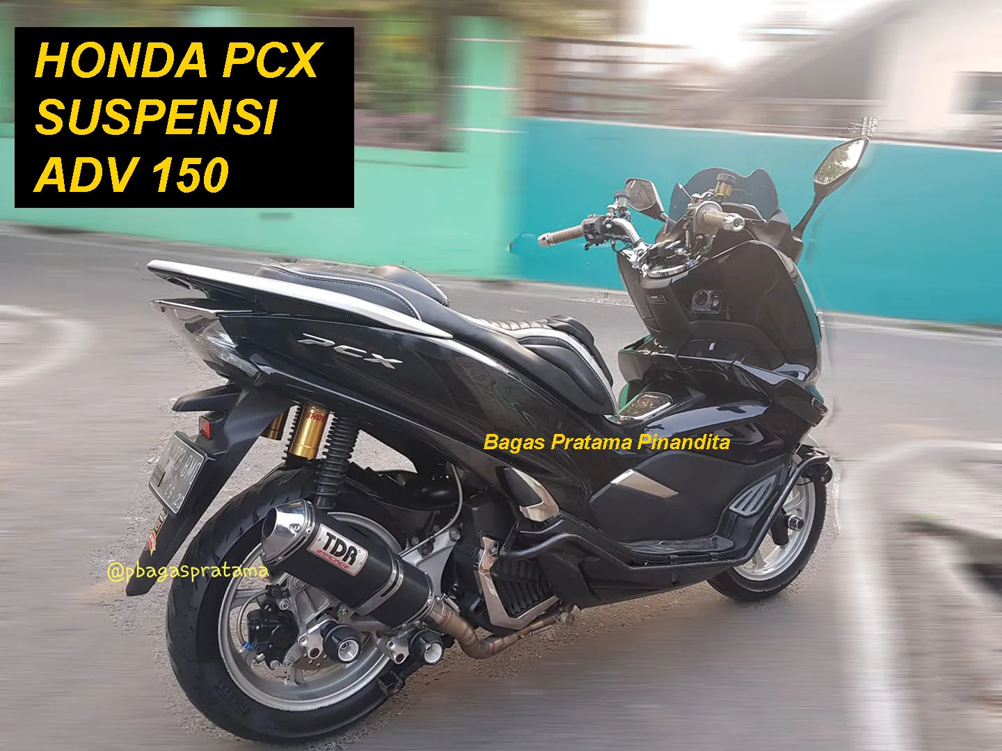 Pemilik Motor PCX Ini Nekat Pasang Shockbreaker Honda ADV150, Jadi Nungging Gila!