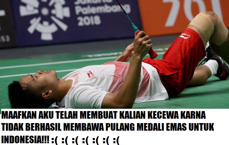 #IniIndonesiaku 11 Meme Perjuangan Anthony Ginting ini Bikin Indonesia Bangga