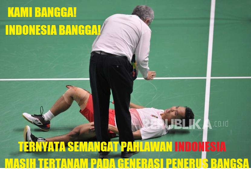 #IniIndonesiaku 11 Meme Perjuangan Anthony Ginting ini Bikin Indonesia Bangga