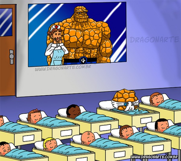Buah Jatuh Tak Jauh Dari Pohonnya, 12 Ilustrasi Bayi Super Hero Ini Gemes Maksimal