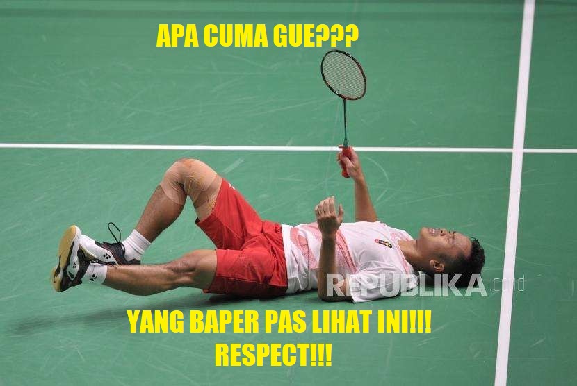 #IniIndonesiaku 11 Meme Perjuangan Anthony Ginting ini Bikin Indonesia Bangga