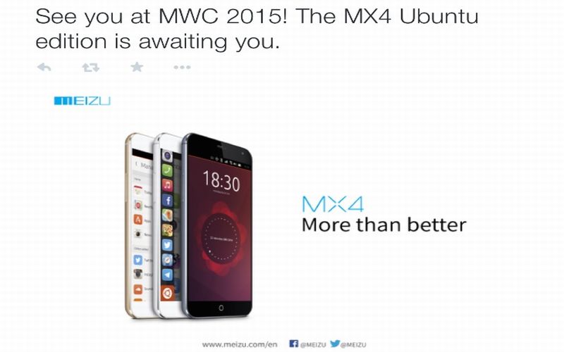 Smartphone Meizu MX4 Gunakan OS Ubuntu