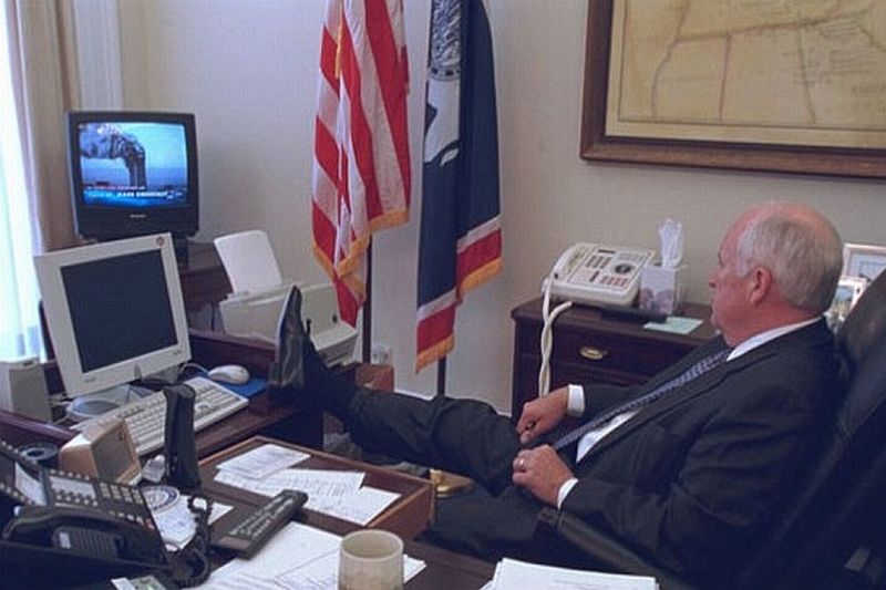 Beredar Foto Reaksi Bush saat AS Diserang Teror 9/11