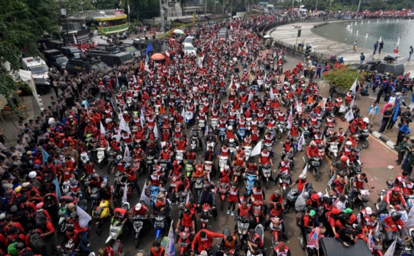 Ini Rute Pengalihan Arus Lalu Lintas saat Demo Buruh Besok