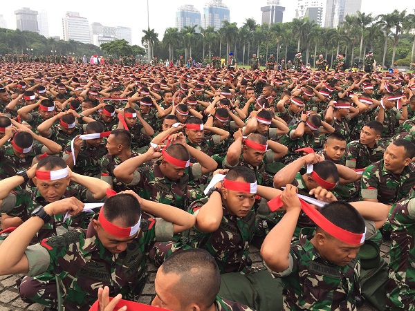 Ribuan Orang dari Berbagai Elemen Hadiri Apel Nusantara Bersatu di Monas